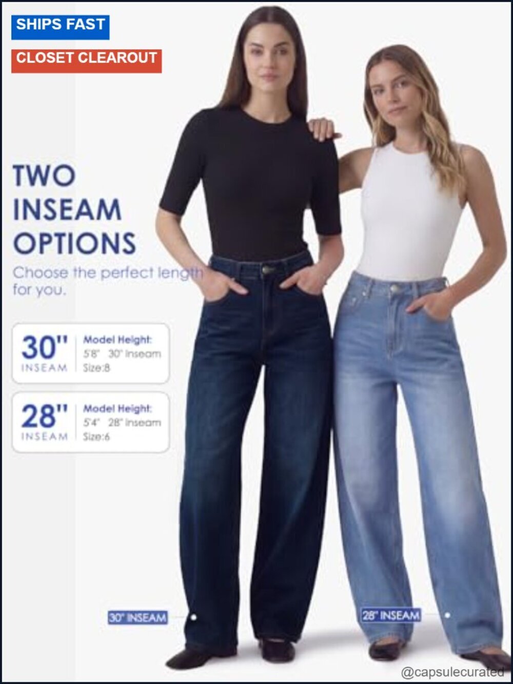 High Waisted Wide Leg Barrel Jeans Stretchy Baggy Denim Pants - Picture 4 of 6